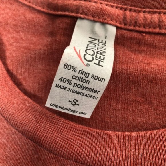 Fueled by Caffeine & Chaos Tee Fall Spice Red Small Boutique NWOT - Picture 6 of 7